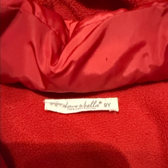 Vibrant Red Kids Puffer Coat - Picture 2 of 5